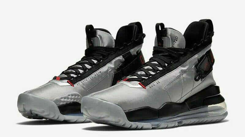NIKE AIR JORDAN PROTO MAX 720 JOHNNY KILROY METALLIC SILVER SHOES 12 BRAND NEW AJX AJXX HTF RARE NEW