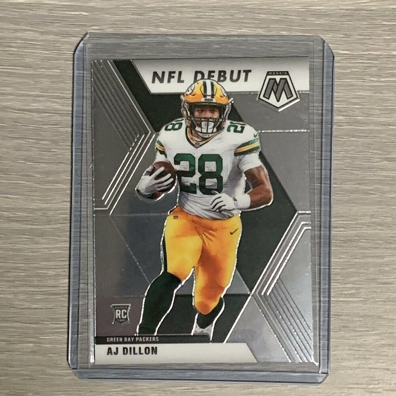 AJ Dillon Green Bay Packers Panini Mosaic NFL Debut Football Rookie Card #279