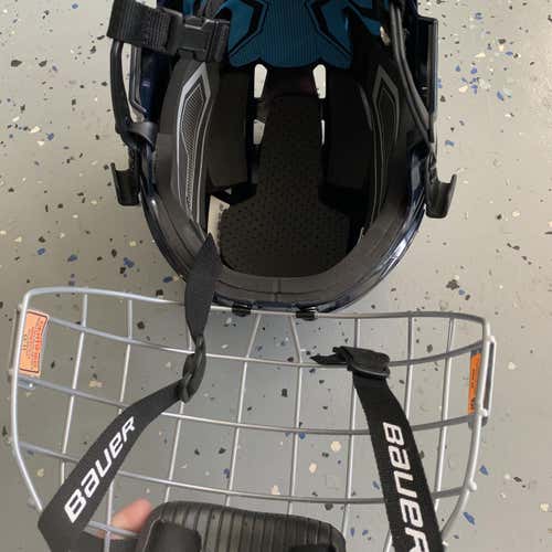 Blue New Youth Bauer Helmet