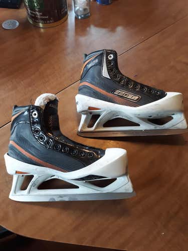 Bauer Used Junior Size 6.0 Extra Wide Width Hockey Goalie Skates