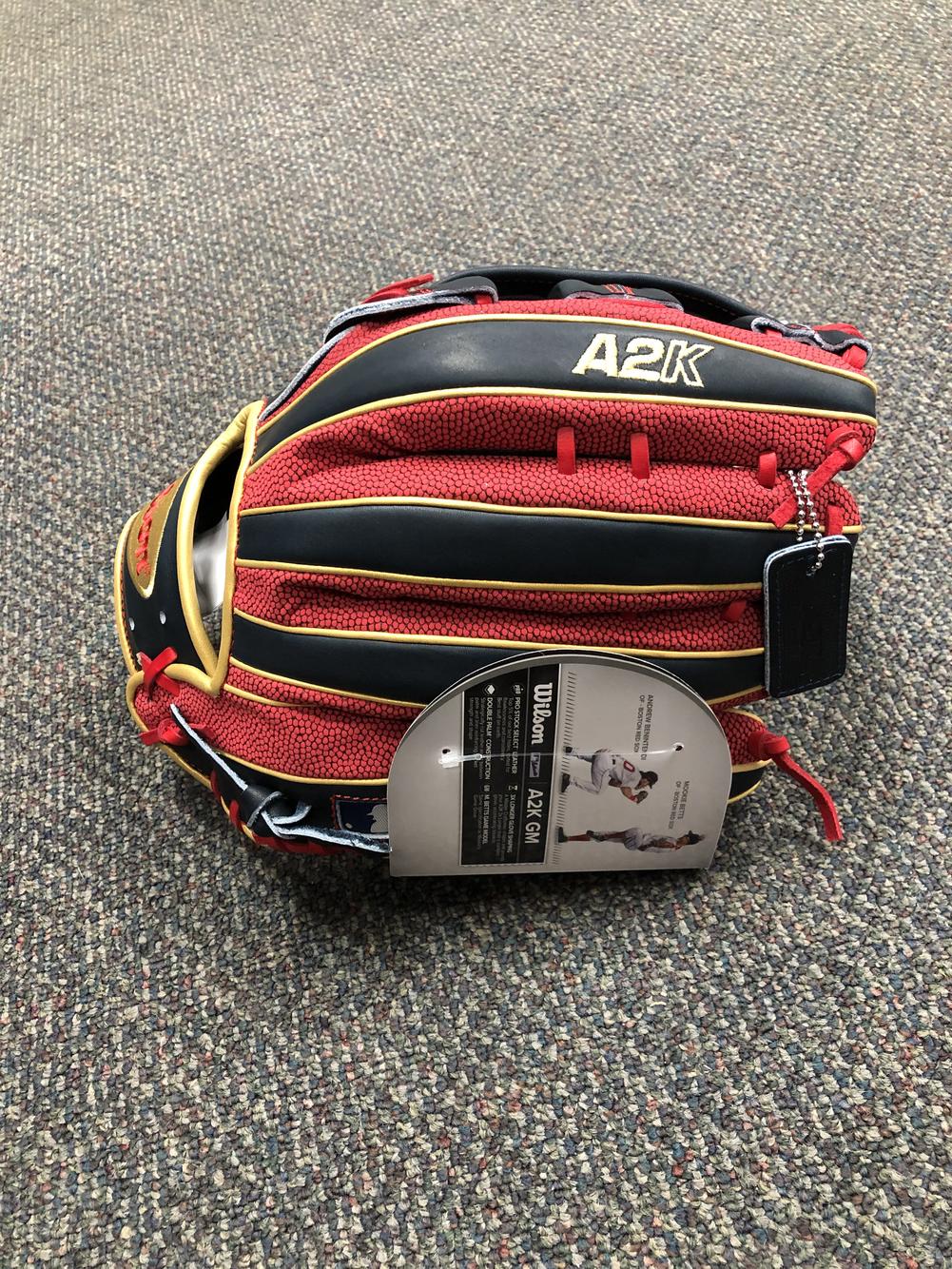 Brand New Wilson LHT Outfield A2K Baseball Glove 12.5 Mookie Betts Game  Spec WTA2KLB20MB50GM