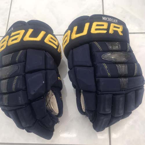 U Michigan Bauer 1N Gloves 14”