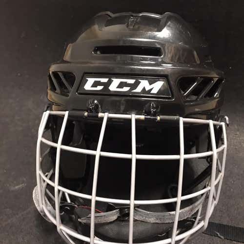 Black Used Medium CCM FL90 Helmet with Small 580 Cage