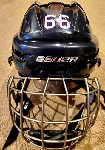 Navy Blue Used XS Bauer Re-Akt Helmet
