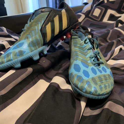 Blue Men's Molded Cleats Adidas Predator 18.1 Cleats