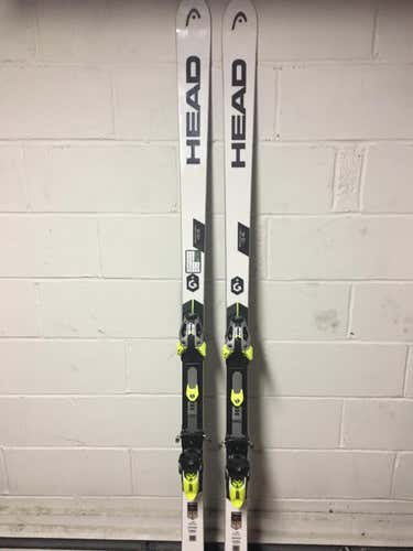Used 2018 HEAD WC Rebels i.SG RD Skis 195cm 33m Bindings Max Din 16