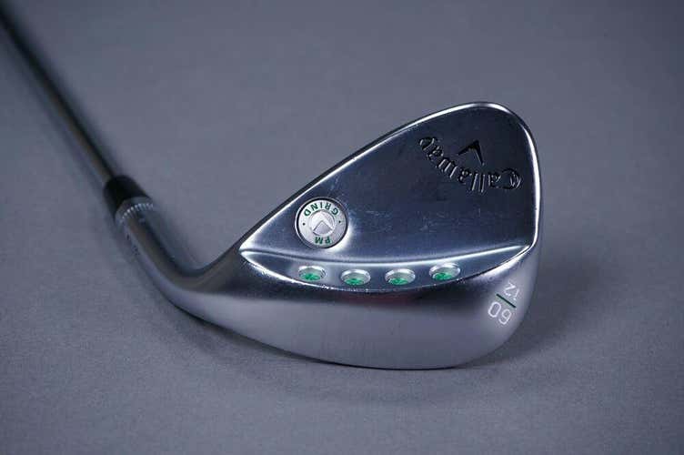 CALLAWAY GOLF PM GRIND HI TOE 60* 12 LOB WEDGE W/ KBS HIGH REV 2.0 115 SHAFT