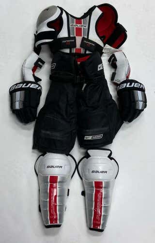 Bauer Youth Ice Hockey Complete Equipment Set Kit package Junior Medium yth kids