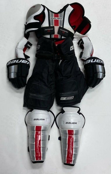Bauer Youth Ice Hockey Complete Equipment Set Kit package Junior Medium yth kids