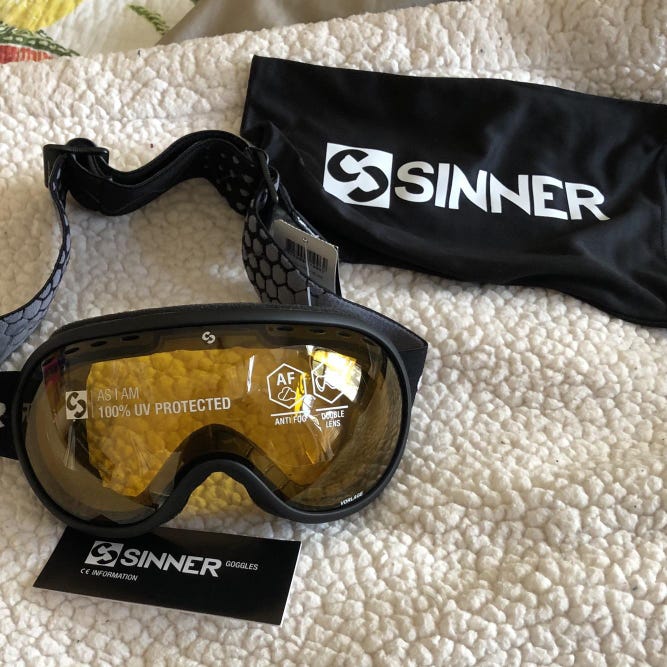 Black New Sinner  VORLAGE Snowboard Goggles