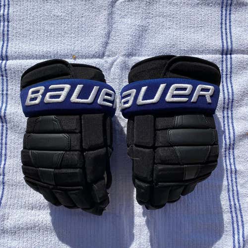 Black/ Blue Senior Bauer Nexus 2N 15" Pro Stock Gloves