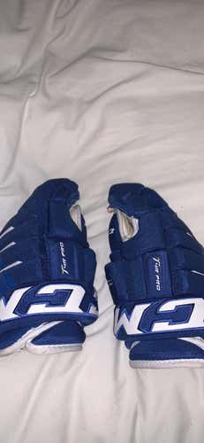 Blue Senior CCM Tacks 4 Roll Pro 13"  Gloves