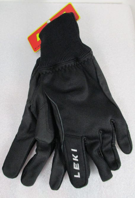 New Leki Race XC Gloves Size L (9.5) Black 63884713