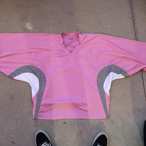 Pink Adult Goalie Cut Tron Jersey