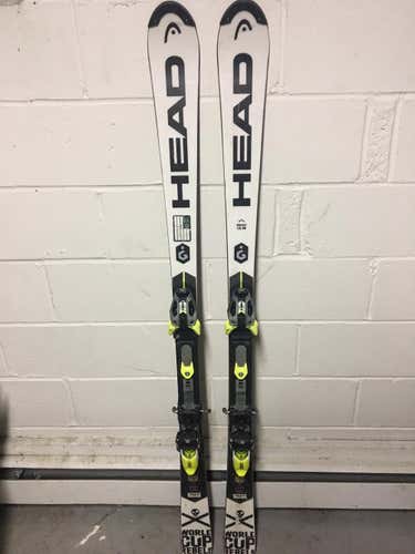2018 Head WC Rebels SL Race Skis 156cm Head FF Bindings Max Din 16