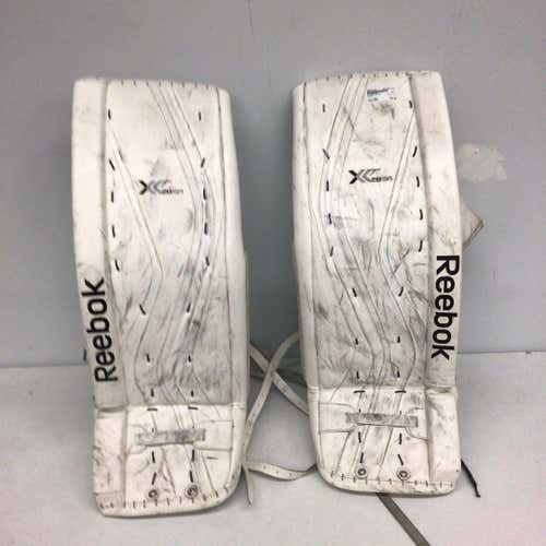 Used Reebok Xt 28 Ice Hockey Goalie Leg Pads