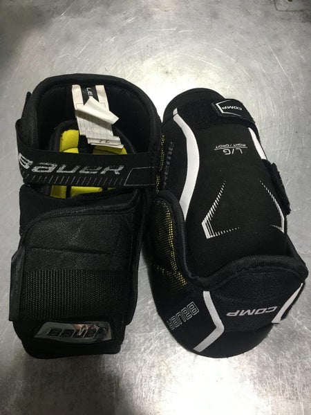 Used Bauer Comp Lg Ice Hockey Elbow Pads