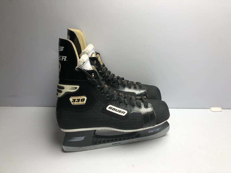 Vintage Men\'s Bauer Impact 33 Ice Hockey Skates, Size 12, Black Used Bauer 330 Impact Senior 12 Ice Skates Ice Hockey Skates  main image 3