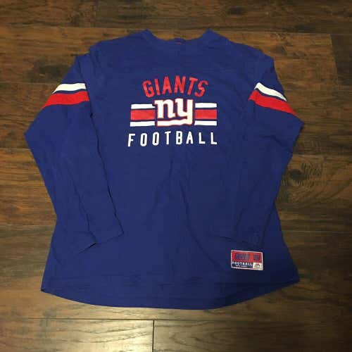 New York Giants NFL Football Majestic Sportswear Team long sleeve tee shirt SzXL