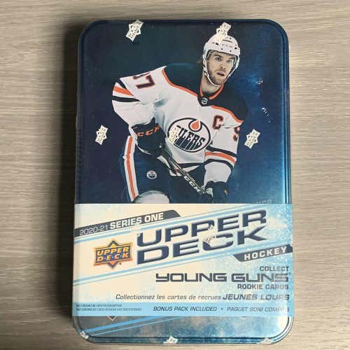 2020-21 Upper Deck Series 1 Hockey Sealed 10 Pack Retail Collectible Tin