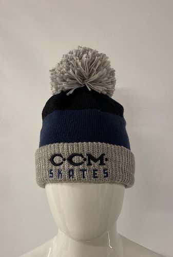 Black/Blue One Size Fits All CCM Winter Hat