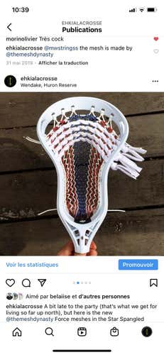 White New Attack & Midfield Strung Mark 2V Head