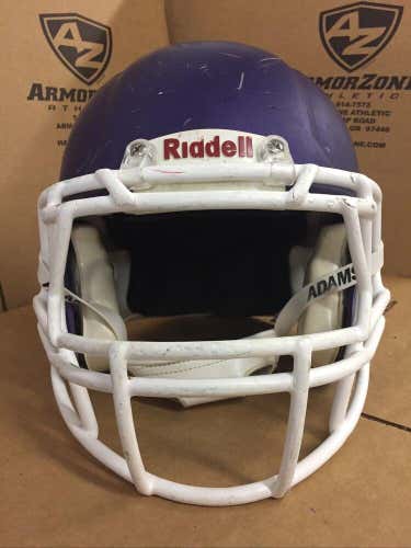USED RIDDELL SPEED ADULT FOOTBALL HELMET - LARGE - FLAT PURPLE METALLIC