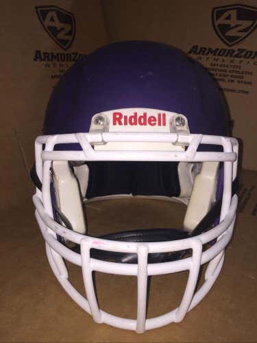 USED RIDDELL SPEED ADULT FOOTBALL HELMET - LARGE - FLAT PURPLE METALLIC