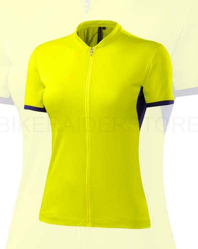 Specialized Women's RBX Sport Short Sleeve Jersey Limon / Deep Indigo - Medium