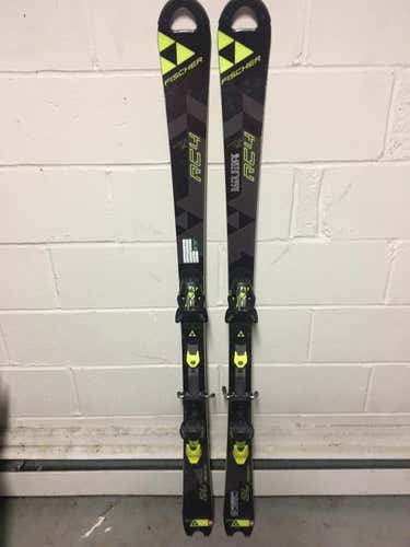 Used 2016 Fischer RC4 World Cup SL Race Skis 150cm Fischer Bindings Max DIN 13