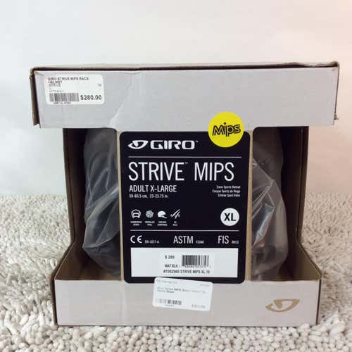 New Giro Strive MIPS Helmet FIS Legal Unisex XL Black