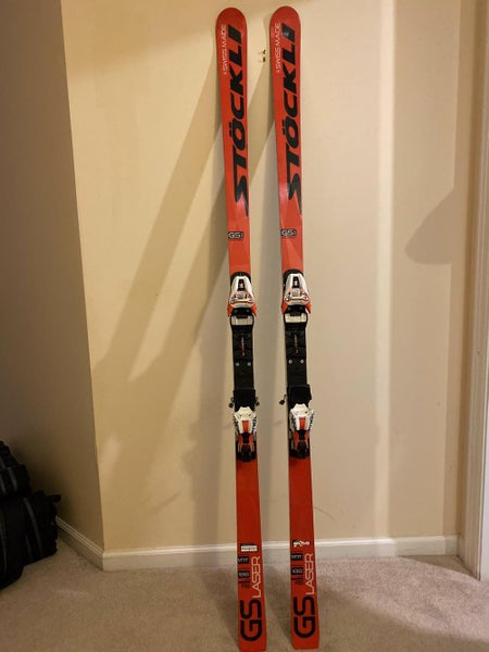 Used Stockli Racing FIS LASER GS Skis Max Din 18
