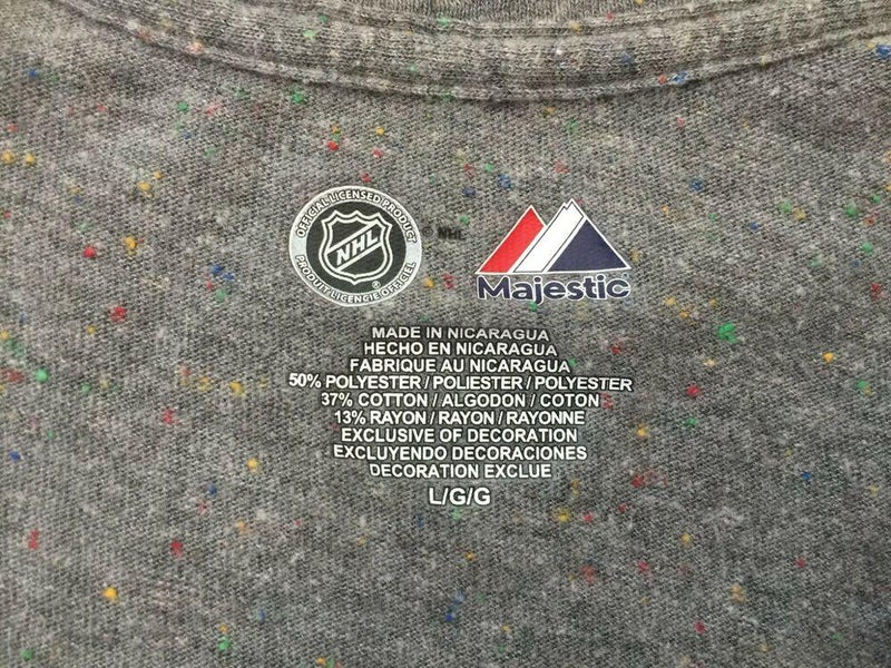 Nashville Predators NHL DKNY T-Shirt White Side Tie Tri-Blend Tee Women's L