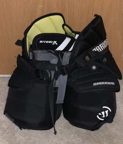 Used Junior Medium Warrior Ritual X Hockey Goalie Pants