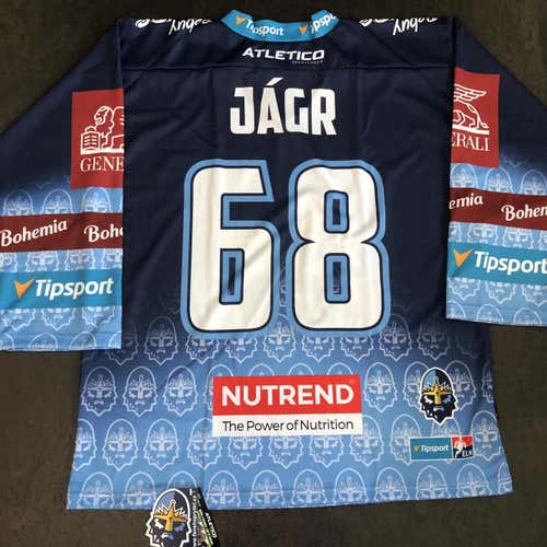 NWT Atletico Rytiri Kladno Knights JAGR Fan Jersey MEDIUM