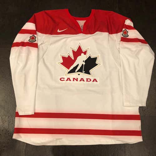 TEAM ISSUED/AUTHENTIC Nike 2013 Team Canada White Jersey Sz 64