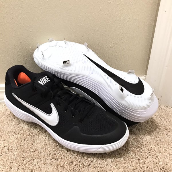 Black Men's Baseball Cleat Nike Alpha Huarache Elite 2 Men's Size 11 (Women's 12) Low Cut