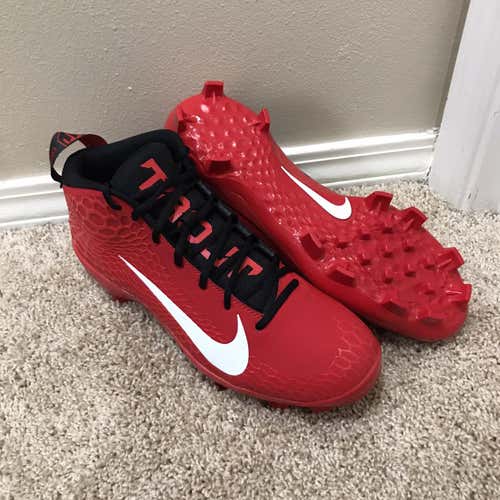 Nike Force Zoom Trout 5 Pro MCS University Red/White/Black New Size 11.5 (Women's 12.5) Nike