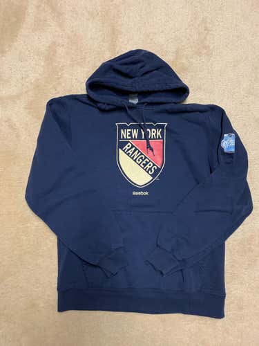 Reebok New York Rangers Winter Classic Hoodie Adult Medium