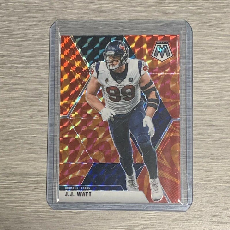 John Elway Denver Broncos Mosaic Orange Reactive Prizm Base Card #67