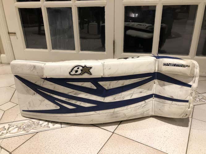 Brian's GNETiK 8.0 Goalie Leg Pads - 29+1", Blue, With Vaughn Ventura SLR Glove