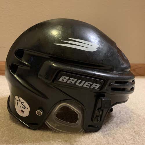 Black Used Large Bauer Helmet