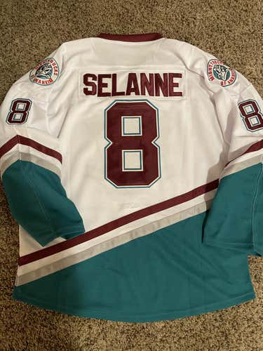 Mighty Ducks Selanne Jersey 52 white