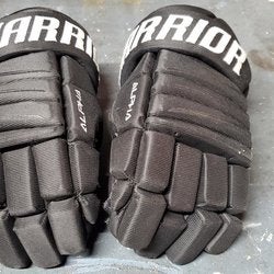 Black Used Junior Warrior Alpha QX4 Gloves 11"