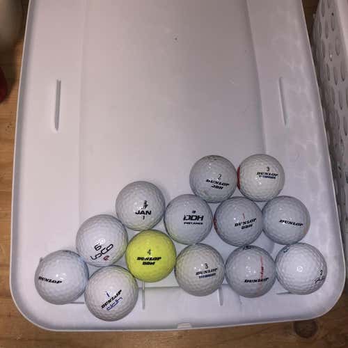 White Dunlop Variety 24 Pack Golf Balls