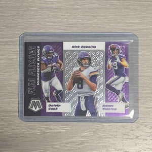 Minnesota Vikings D.Cook, K.Cousins, A.Thielen Mosaic Flea Flicker Card #FF11