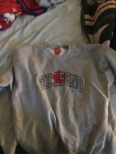 Nelk Canada Leaf Crew Neck Gray L (Authentic)
