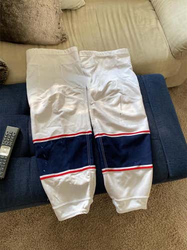 White Senior Large Adidas Pro Stock Socks