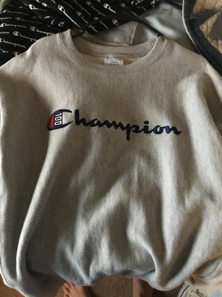 Gray New Men's Adult Large Duquesne University Hockey Champion Sweatshirt