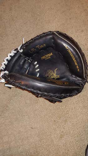 Used Y. Molina HOH  Rawlings Right Hand Throw Heart of the hide Catcher's Glove 34"